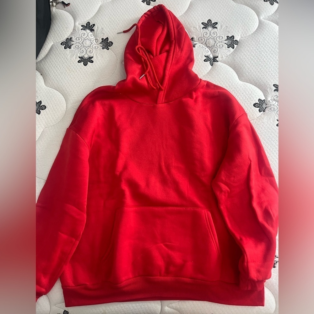 Shein red hoodie  woman’s US L